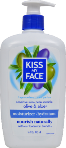 Kiss My Face Fragrance Free Olive & Aloe Lotion Perspective: front