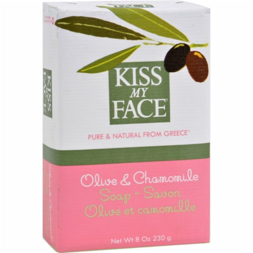 Kiss My Face® Olive and Chamomile Bar Soap Perspective: front