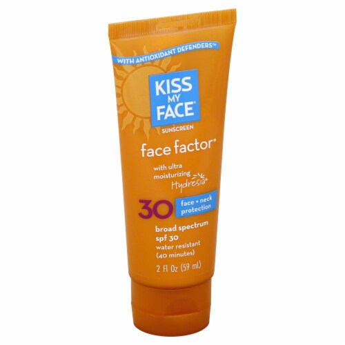 Kiss My Face Face Factor Sunscreen Perspective: front