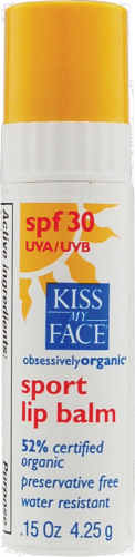 Kiss My Face Sport Lip Balm Perspective: front
