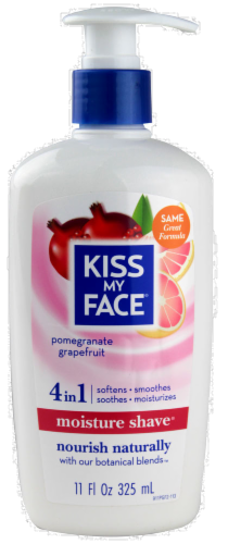 Kiss My Face Pomegranate Grapefruit 4 in 1 Moisture Shave Perspective: front