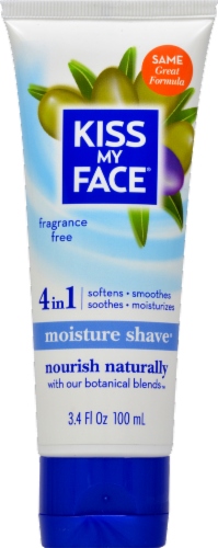 Kiss My Face Fragrance Free Moisture Shave Perspective: front