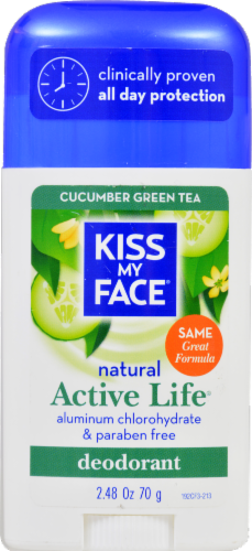 Kiss My Face Cucumber Green Tea Deodorant Perspective: front