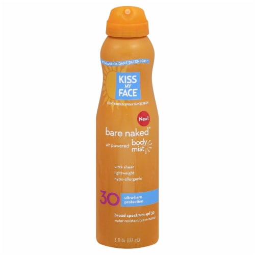 Kiss My Face Naked Body Mist SPF 30 Perspective: front