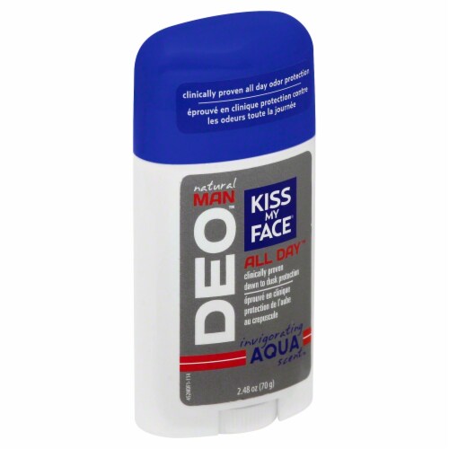 Kiss My Face Natural Aqua Scent Deodorant Perspective: front