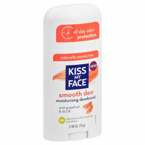 Kiss My Face Pink Grapefruit & Aloe Moisturizing Deodorant Perspective: front
