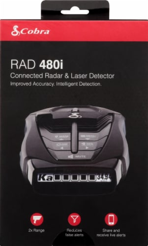 Cobra RAD480i Radar & Laser Detector Perspective: front