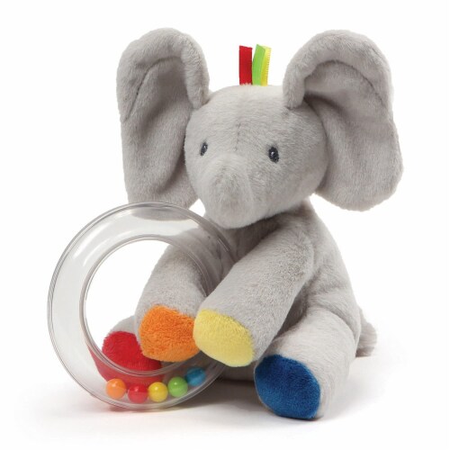 Gund Baby Flappy The Elephant Rattle 5 Inch Plush, 1 Unit - Fry's