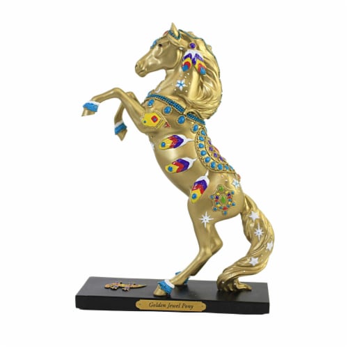Trail Of Painted Ponies Golden Jewel Pony Polyresin Maria Ryan 600854Le Perspective: front