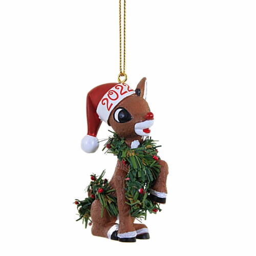 Holiday Ornament Rudolph 2022 Dated Ornament Red Nosed Reindeer 6010973