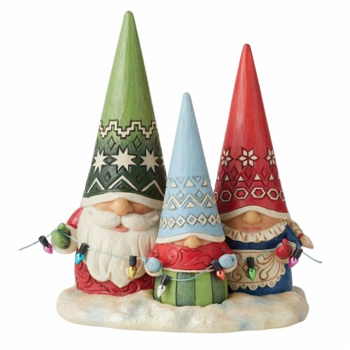 Jim Shore Together For Christmas Polyresin Gnome Family 6011157 Perspective: front