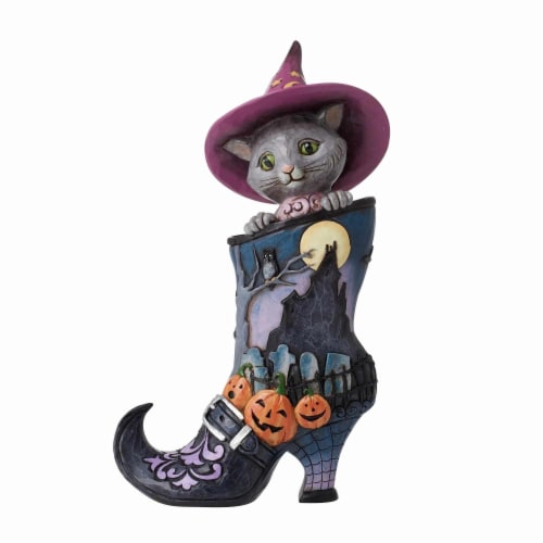 Jim Shore 8.25 BooTiful Halloween Glow Dark Halloween Black Cat, 1