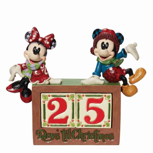 Jim Shore 7.50 The Christmas Countdown Calendar Blocks Minnie Mickey, 1