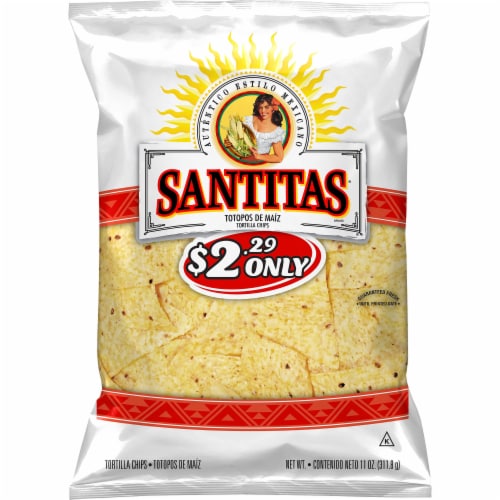 Santitas® Gluten Free White Corn Tortilla Chips Snacks Bag