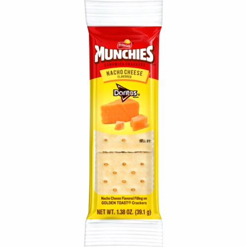 Munchies® Nacho Cheese Flavored Sandwich Crackers Perspective: front