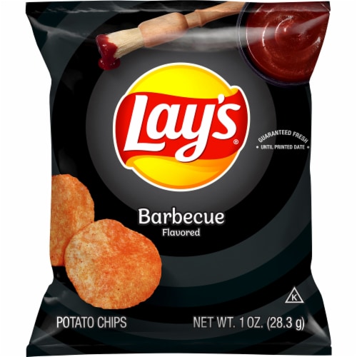 Lay's® Barbecue Flavored Potato Chips Perspective: front