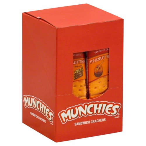Munchies Peanut Butter Sandwich Crackers Perspective: front