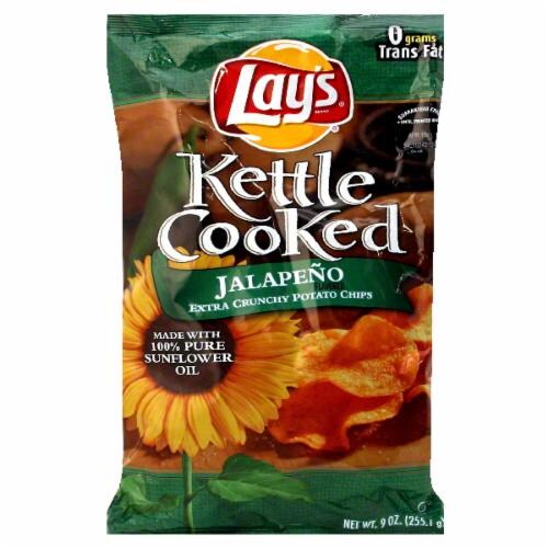 Lay's Kettle Cooked Jalapeno Potato Chips, 9 Oz Kroger