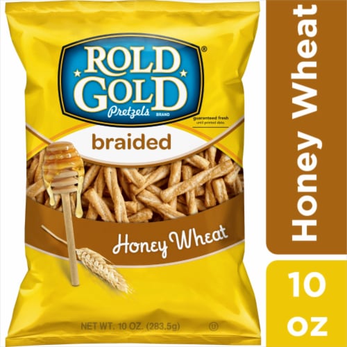 Rold Gold® Honey Wheat Pretzel Braided Sticks Perspective: front