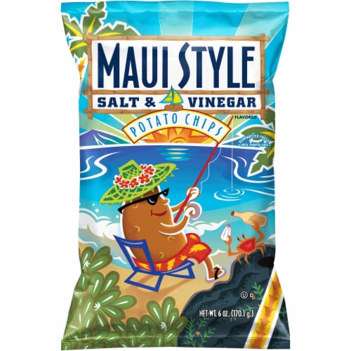 Maui Style Salt & Vinegar Potato Chips Perspective: front