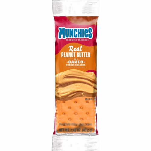 Munchies® Peanut Butter Cheese Sandwich Crackers Perspective: front