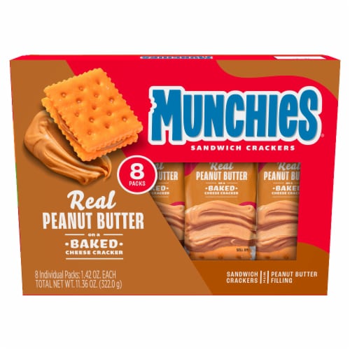 Munchies Snack Crackers Cheese Peanut Butter Sandwich