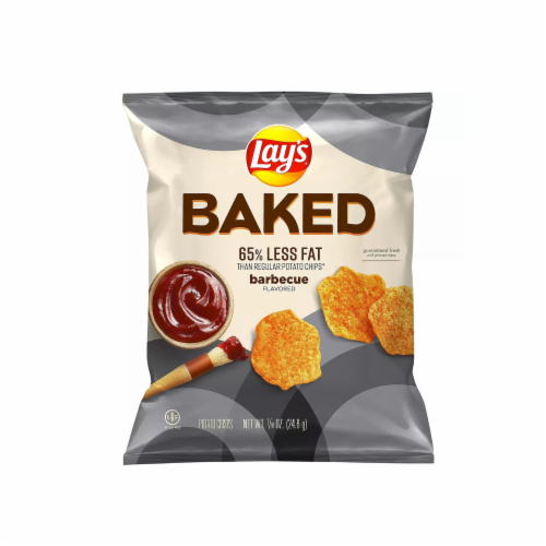 Lay's Oven Baked Barbecue Flavord Potato Crisps, 0.875 oz (Pack of 60) Perspective: front