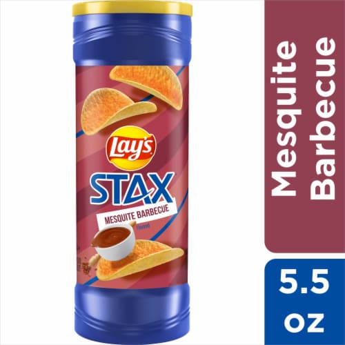 Lay's® Stax Mesquite Barbecue Potato Chips Perspective: front