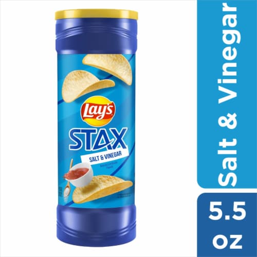 Lay's® Stax Salt and Vinegar Potato Chips Perspective: front