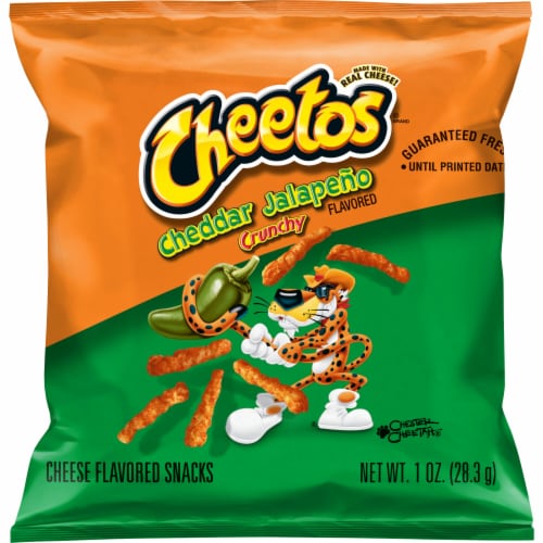 Cheetos® Crunchy Cheddar Jalapeno Flavored Cheese Snacks, 3.25 oz - Food 4  Less