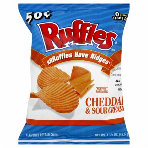 Ruffles Cheddar & Sour Cream Potato Chips, 1.5 Oz Kroger