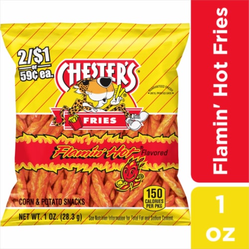 Chester's Fries Corn And Potato Snacks Flamin' Hot