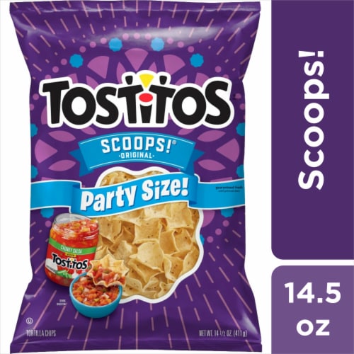 Tostitos® Scoops Tortilla Chips Party Size, 14.5 oz - Fry's Food Stores