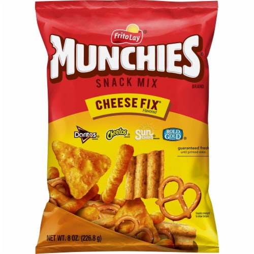 Munchies® Cheese Fix Flavored Snacks & Chips Mix Perspective: front