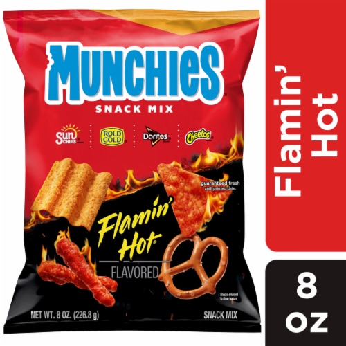 Munchies® Flamin' Hot Flavored Spicy Snacks & Chips Mix, 8 Oz - Fry's Food Stores