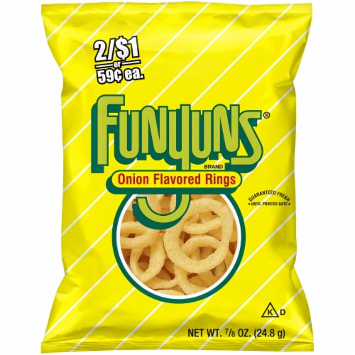 Funyuns® Onion Flavored Rings Snacks Perspective: front