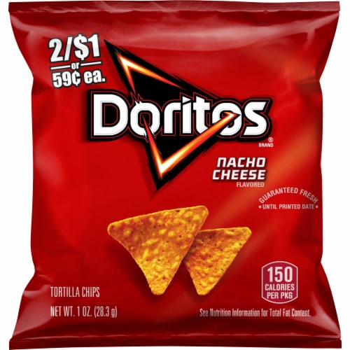 Doritos® Nacho Cheese Tortilla Chips Perspective: front