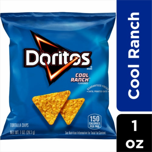  Doritos Flavored Tortilla Chips, Cool Ranch, 1 Ounce