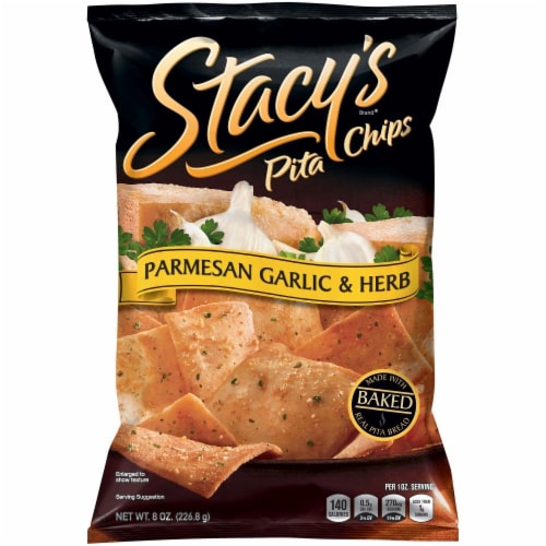 Stacy's Parmesan Garlic & Herb Pita Chips Perspective: front