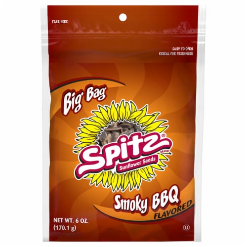 Spitz® Sunflower Seeds Smoky BBQ Flavored Snacks Perspective: front