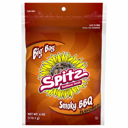 Spitz® Sunflower Seeds Smoky BBQ Flavored Snacks Perspective: front