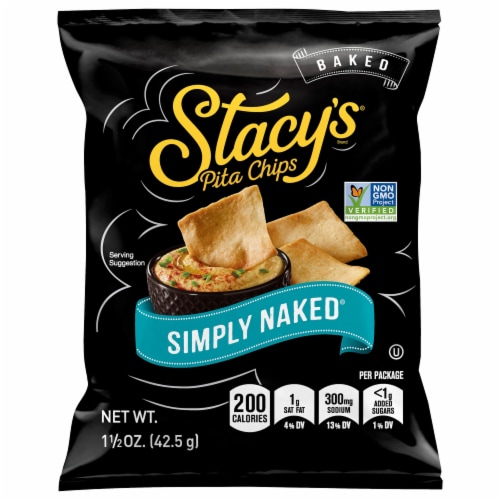 Stacy's® Simply Naked® Baked Pita Chips Perspective: front