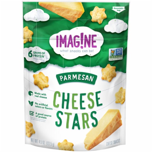Imag!ne Parmesan Cheese Stars Snacks Bag Perspective: front