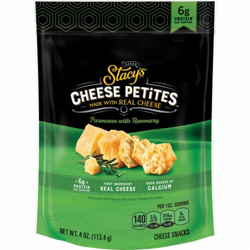 Stacy's Cheese Petites Parmesan with Rosemary Snacks Perspective: front