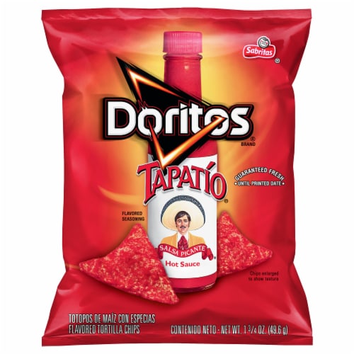 Doritos® Tapatio Hot Sauce Flavored Tortilla Chips Perspective: front