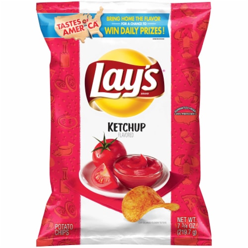 Lay's® Ketchup Flavored Potato Chips Perspective: front