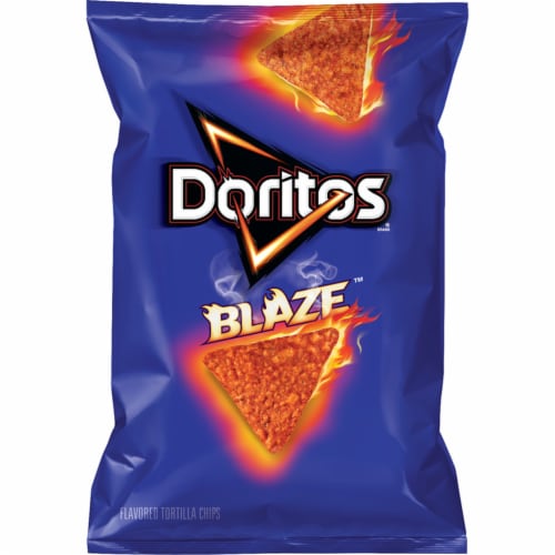 Doritos Blaze Tortilla Chips Perspective: front