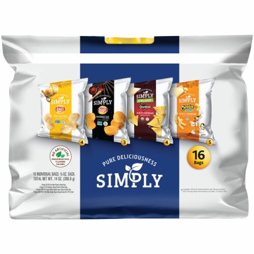 Frito-Lay Simply Purely Delicious Mix Snack Variety Pack Perspective: front