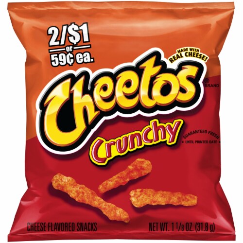 Cheetos Crunchy Cheese Flavored Snacks Perspective: front