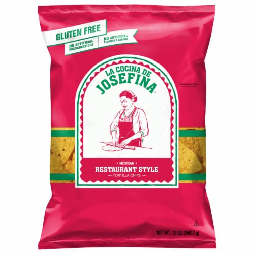 La Cocina De Josefina® Mexican Restaurant Style Gleten Free Tortilla Chips Perspective: front
